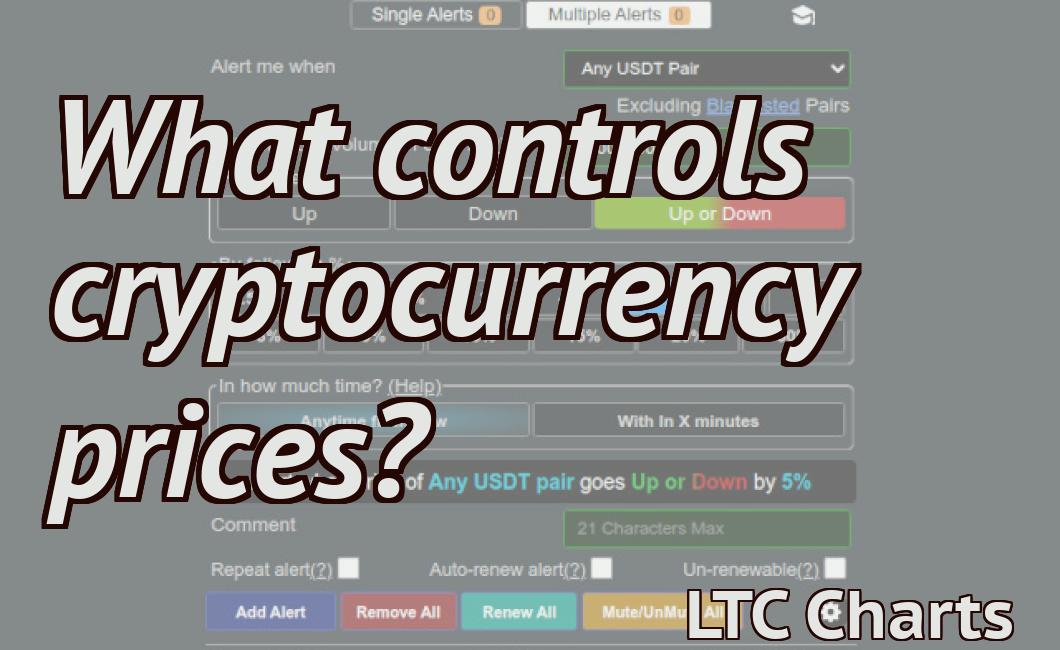 What controls cryptocurrency prices?
