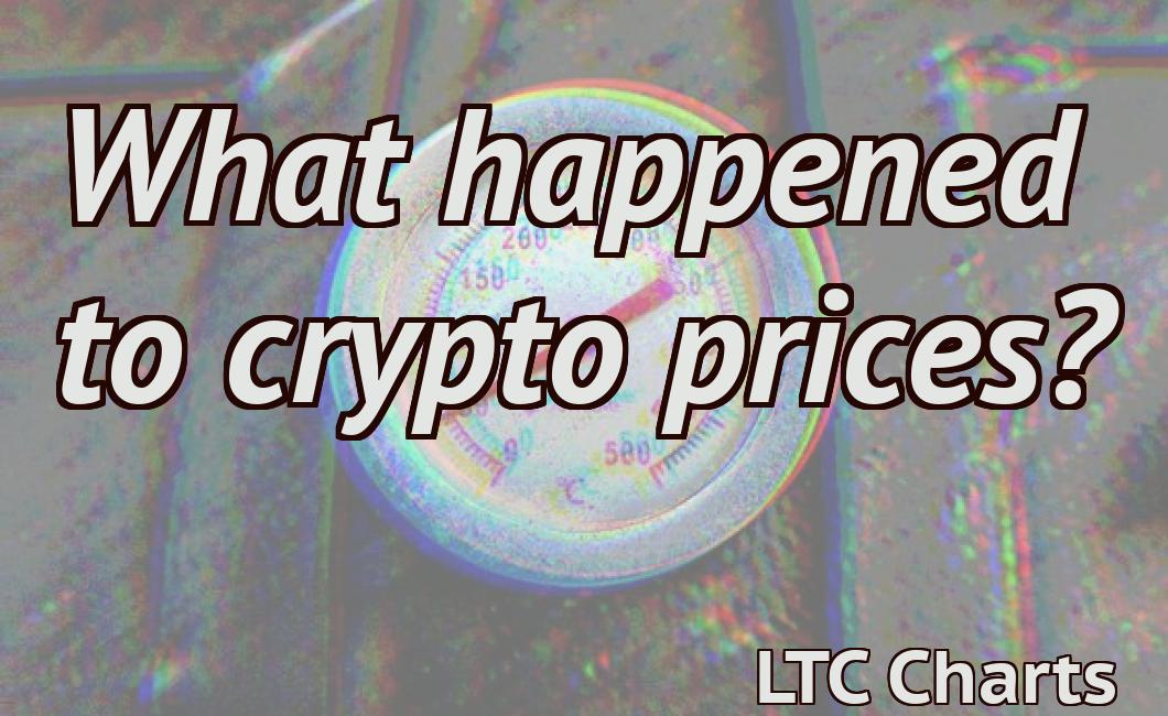 What happened to crypto prices?