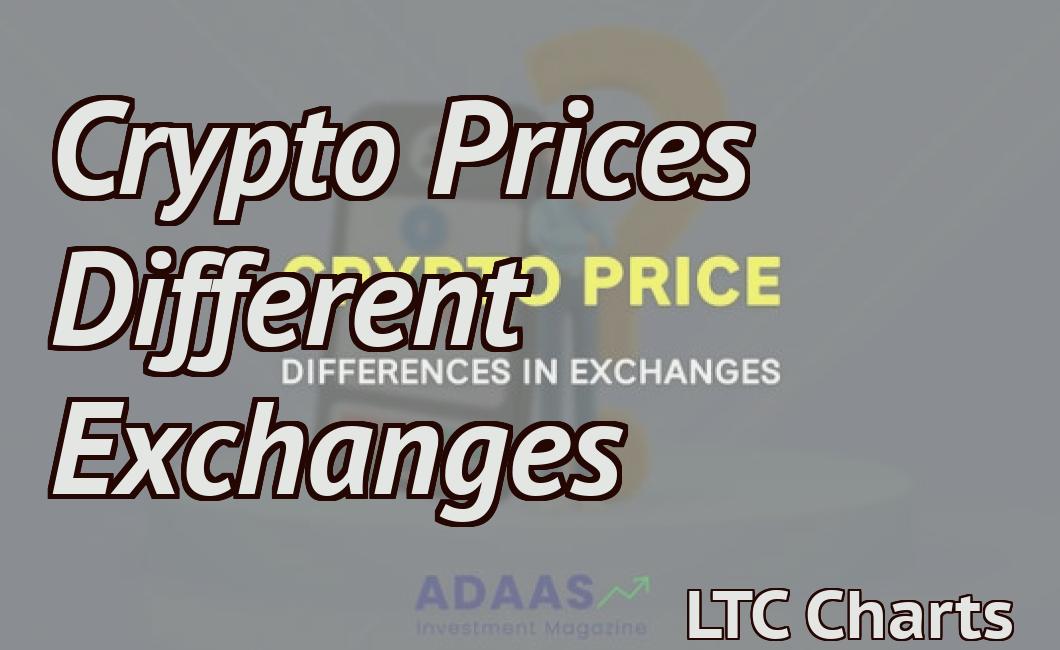 Crypto Prices Different Exchanges