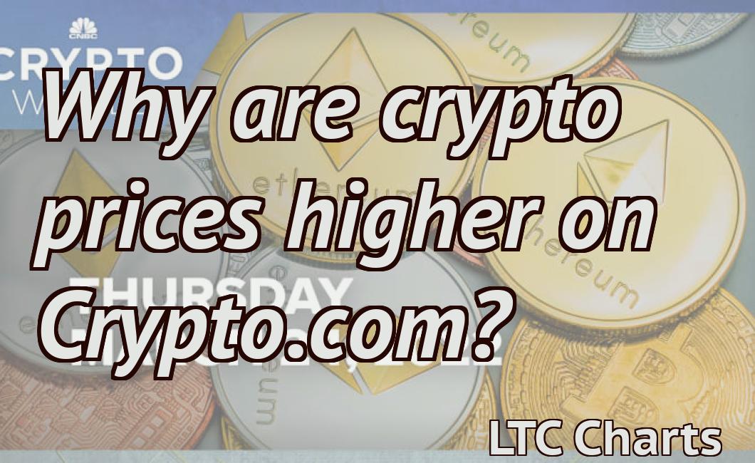 Why are crypto prices higher on Crypto.com?