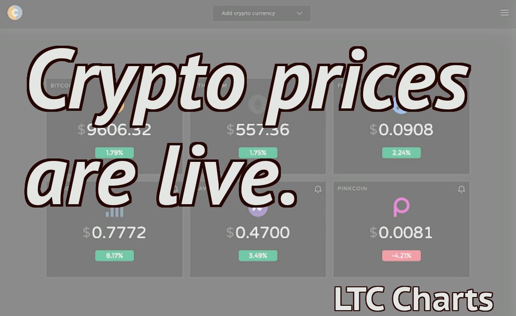 Crypto prices are live.