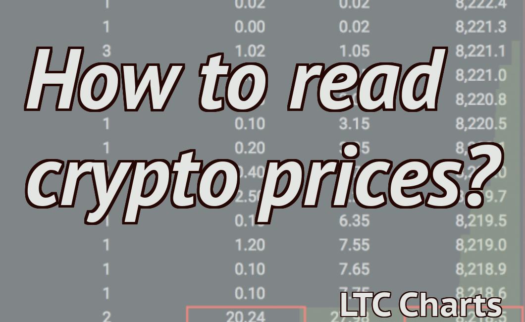 How to read crypto prices?