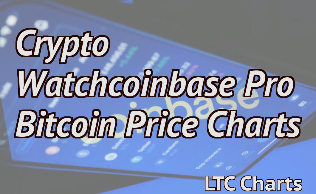 Crypto Watchcoinbase Pro Bitcoin Price Charts