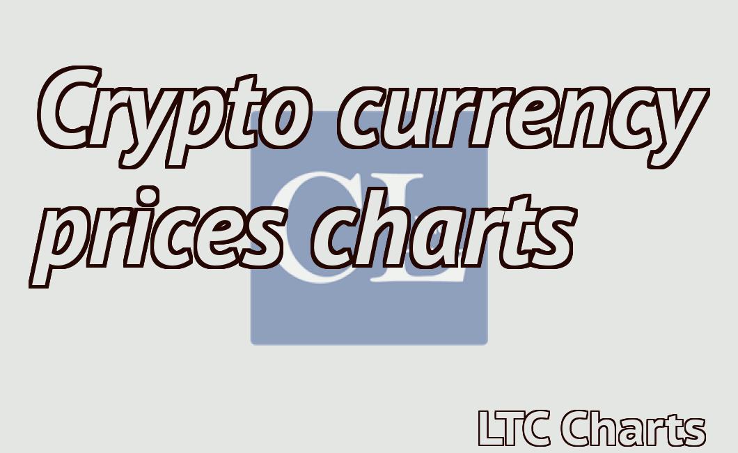 Crypto currency prices charts