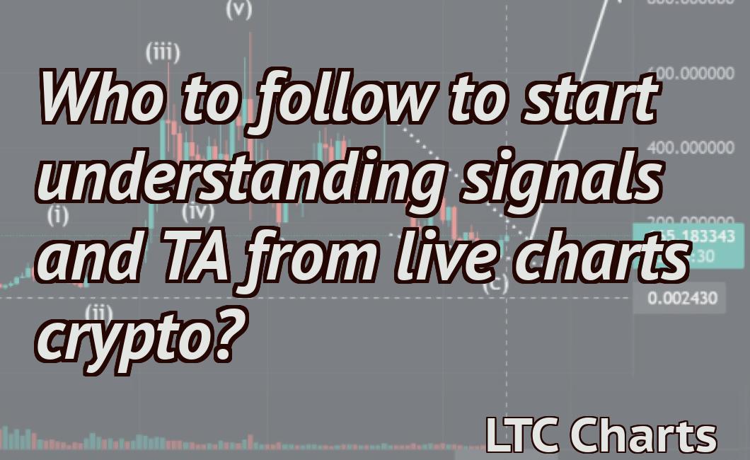 Who to follow to start understanding signals and TA from live charts crypto?