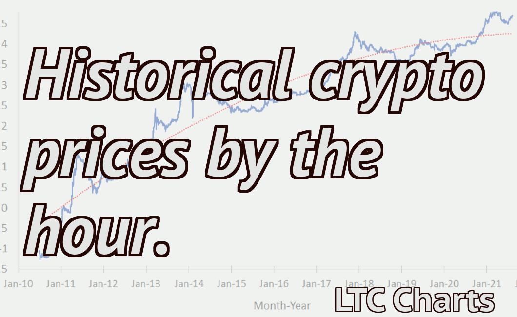 Historical crypto prices by the hour.