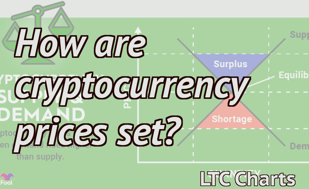 How are cryptocurrency prices set?