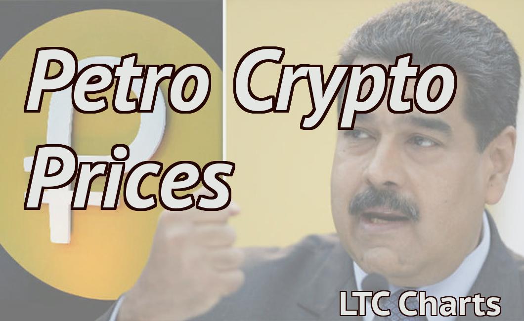 Petro Crypto Prices