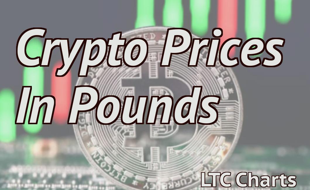 Crypto Prices In Pounds