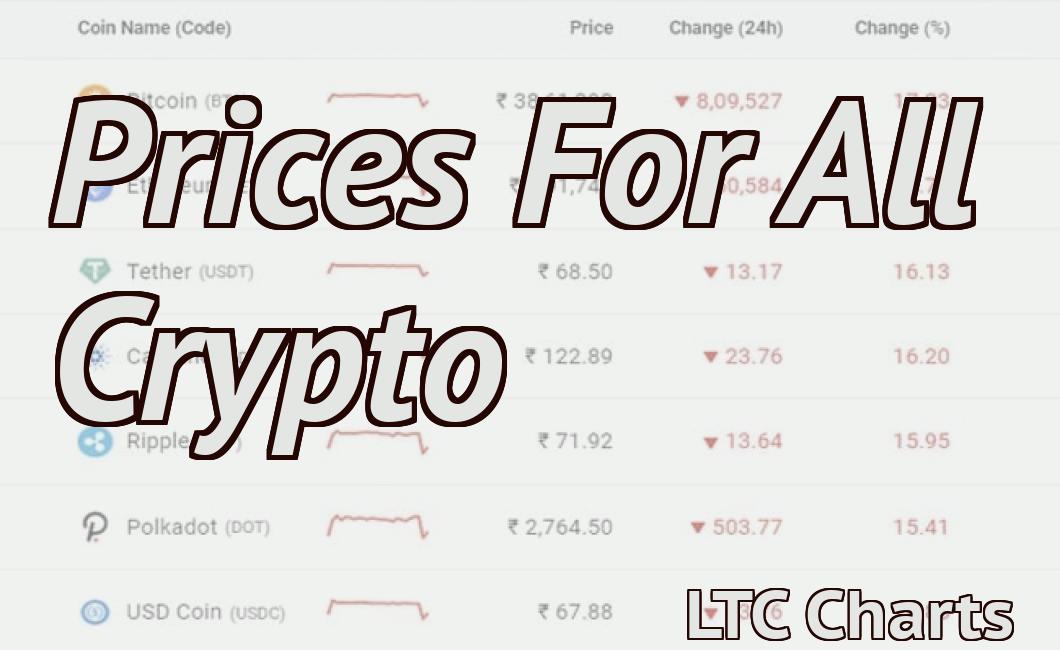Prices For All Crypto