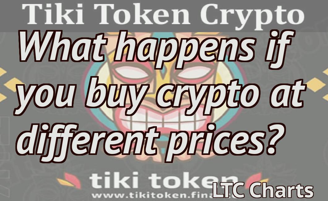 What happens if you buy crypto at different prices?