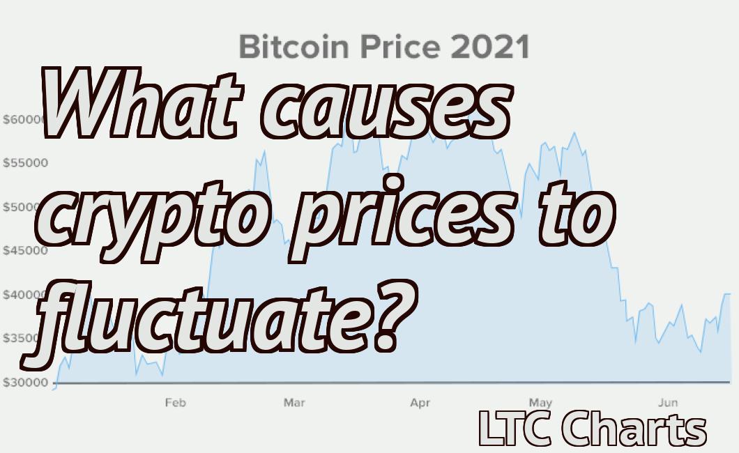 What causes crypto prices to fluctuate?