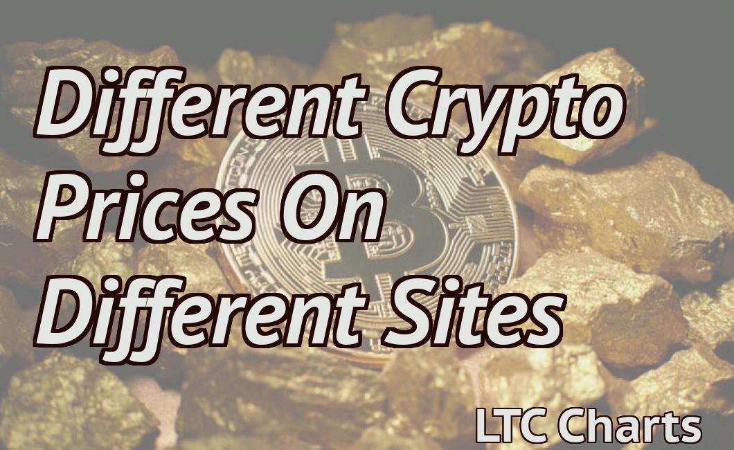 Different Crypto Prices On Different Sites