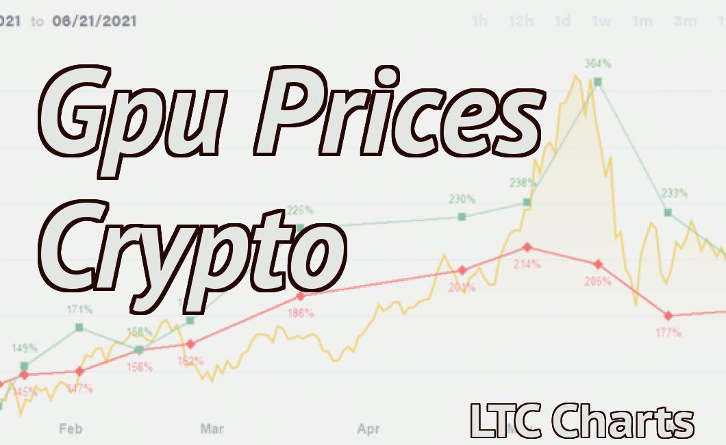 Gpu Prices Crypto