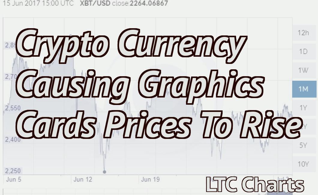 Crypto Currency Causing Graphics Cards Prices To Rise
