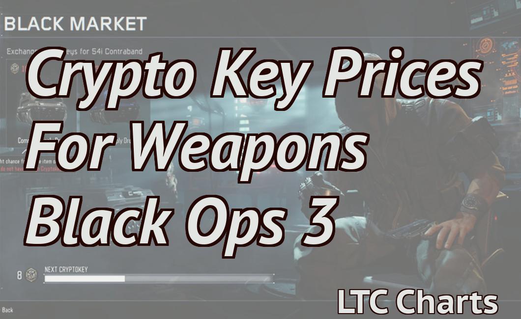 Crypto Key Prices For Weapons Black Ops 3
