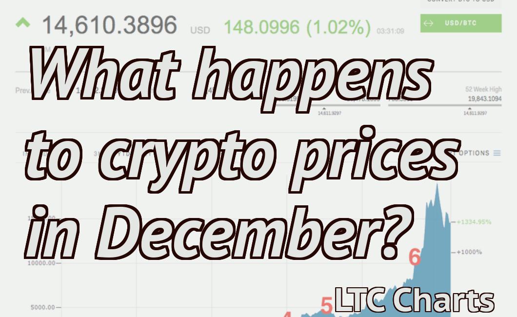 What happens to crypto prices in December?