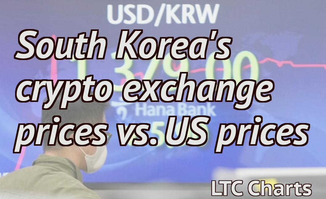 South Korea's crypto exchange prices vs. US prices