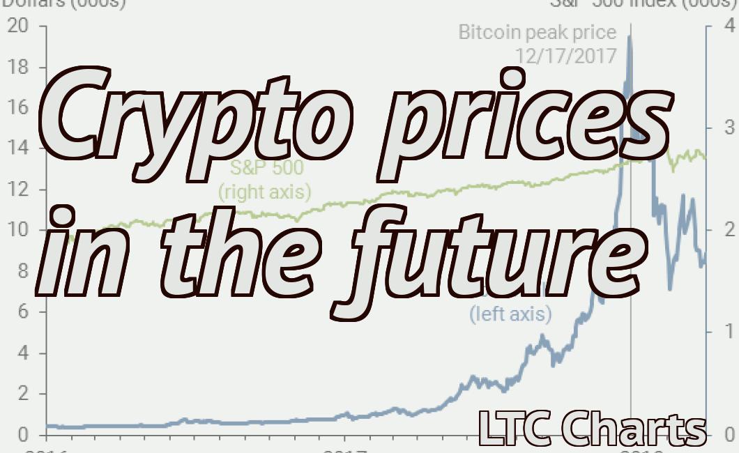 Crypto prices in the future