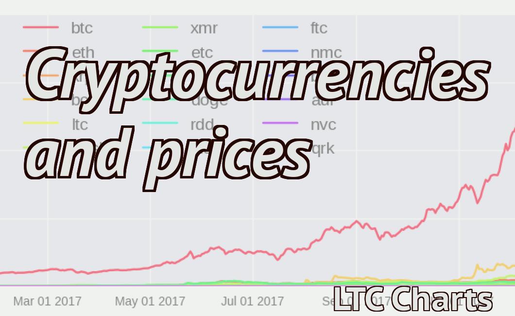 Cryptocurrencies and prices