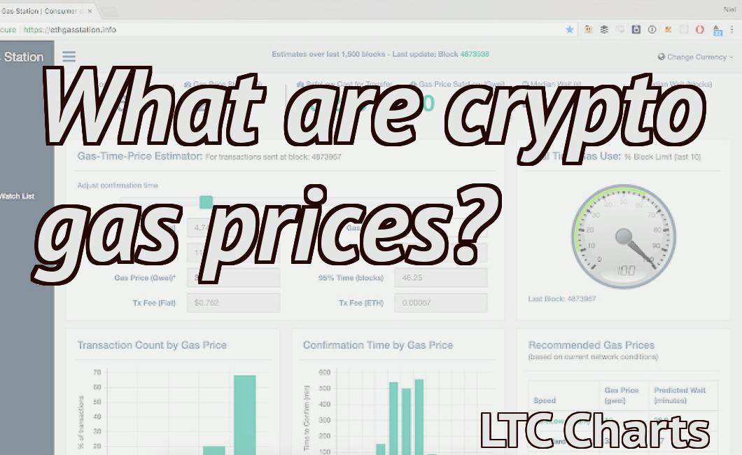 What are crypto gas prices?