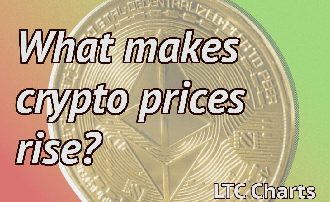 why does crypto price go up