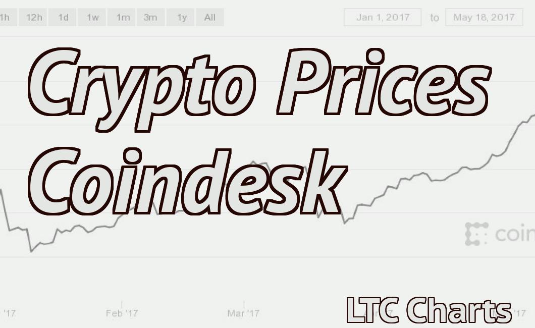 Crypto Prices Coindesk