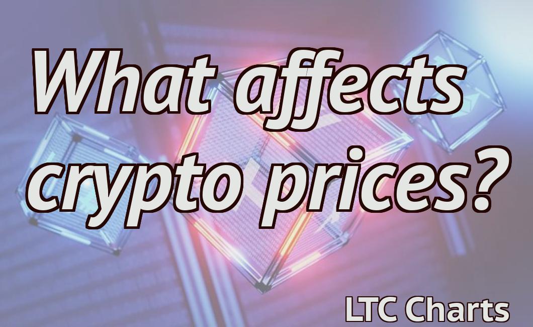 What affects crypto prices?