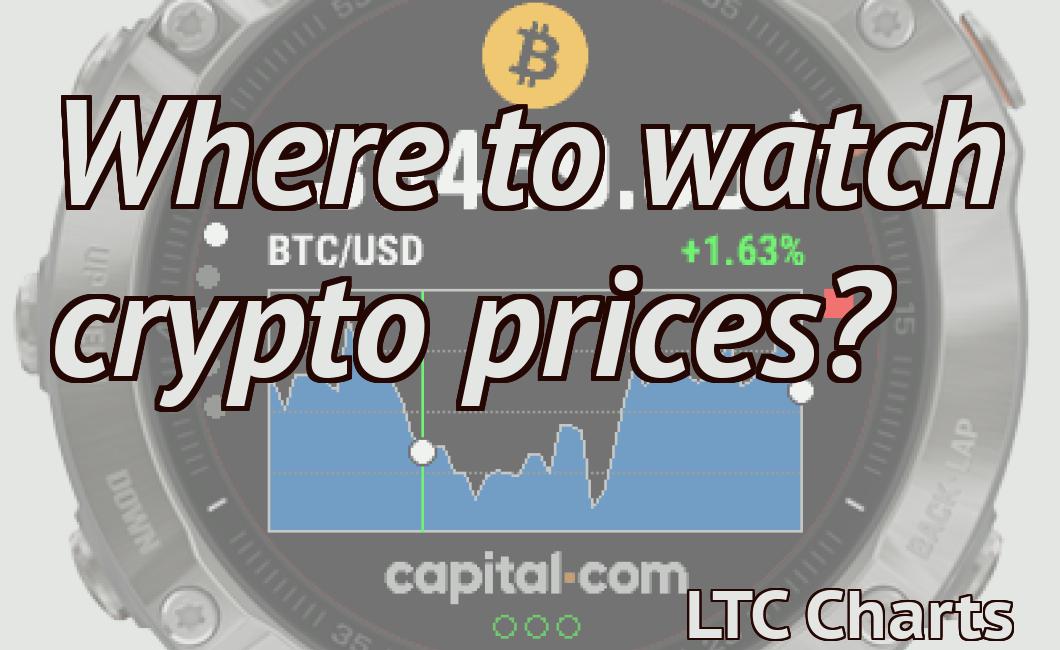 Where to watch crypto prices?